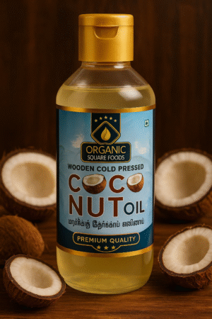 Wooden Cold Pressed Coconut Oil